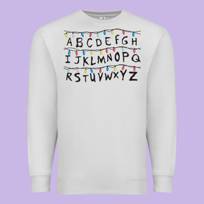 Stranger Lights Alphabet Premium Sweatshirt Designed By Artisfamous