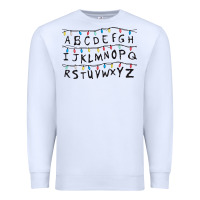 White Stranger Lights Alphabet Premium Sweatshirt - artisFamous