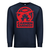 Navy carmen sandiego Premium Sweatshirt - artisFamous