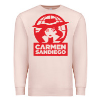 Pale Pink carmen sandiego Premium Sweatshirt - artisFamous