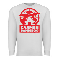 Dove Grey carmen sandiego Premium Sweatshirt - artisFamous