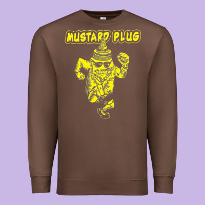 Mustard Plug Premium Sweatshirt Designed By Artisfamous