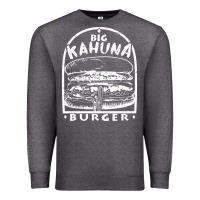 Charcoal Heather Big Kahuna Burger - Tarantino Premium Sweatshirt - artisFamous