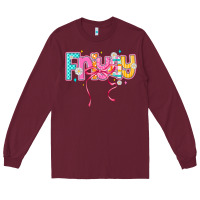 Burgundy friyay Long Sleeve Tee - CowhideDigitalArt