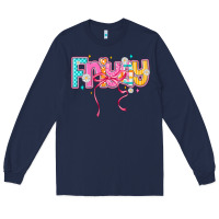 Navy friyay Long Sleeve Tee - CowhideDigitalArt