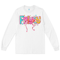 White friyay Long Sleeve Tee - CowhideDigitalArt