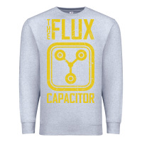 Heather Grey Back to the future flux capacitor Premium Sweatshirt - artisFamous