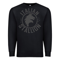 Black Italian Stallion Premium Sweatshirt - artisFamous
