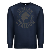 Navy Italian Stallion Premium Sweatshirt - artisFamous