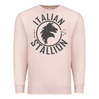 Pale Pink Italian Stallion Premium Sweatshirt - artisFamous
