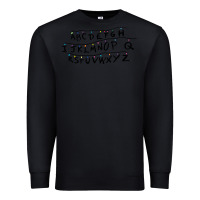 Black stranger alphabets funny Premium Sweatshirt - artisFamous