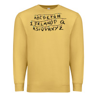 Antique Gold stranger alphabets funny Premium Sweatshirt - artisFamous