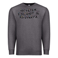 Charcoal Heather stranger alphabets funny Premium Sweatshirt - artisFamous