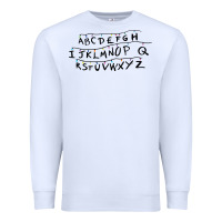 White stranger alphabets funny Premium Sweatshirt - artisFamous