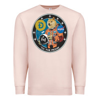 Pale Pink doge Premium Sweatshirt - artisFamous