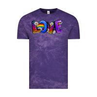 Cloud Purple Western Love LGBTQ+ Vintage Tee - BundleAndBundleShop
