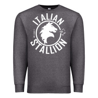 Charcoal Heather Italian Stallion Premium Sweatshirt - artisFamous