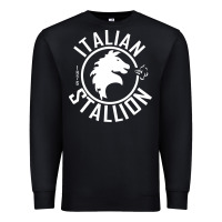 Black Italian Stallion Premium Sweatshirt - artisFamous