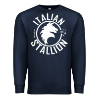 Navy Italian Stallion Premium Sweatshirt - artisFamous