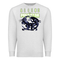 Oatmeal Heather Predator Alien Premium Sweatshirt - artisFamous