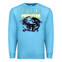 Ocean Blue Predator Alien Premium Sweatshirt - artisFamous