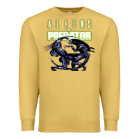 Antique Gold Predator Alien Premium Sweatshirt - artisFamous