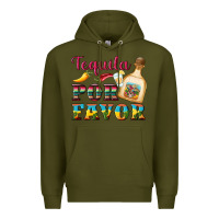 Army Green mexican tequila por favor Premium Hoodie - Artiststas