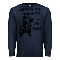 Navy bear arms 2nd amendment funny hunting Premium Sweatshirt - artisFamous