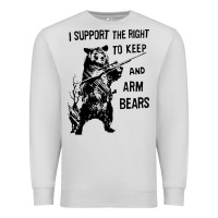 Dove Grey bear arms 2nd amendment funny hunting Premium Sweatshirt - artisFamous