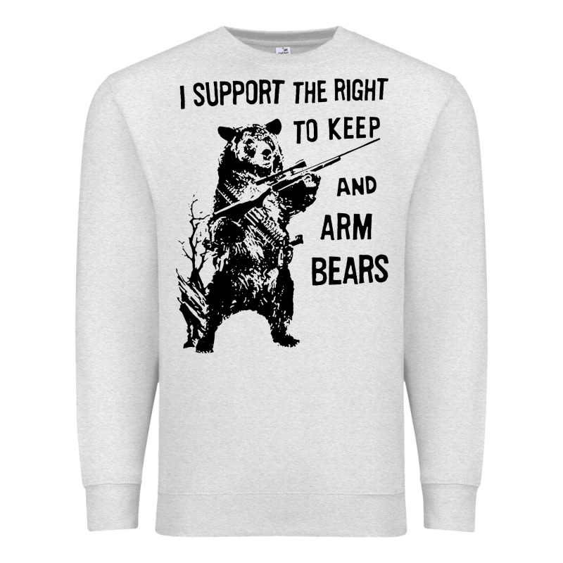 Bear Arms 2nd Amendment Funny Hunting Premium Sweatshirt by artisFamous | Teevron