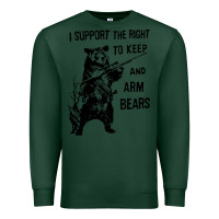 Sports Green bear arms 2nd amendment funny hunting Premium Sweatshirt - artisFamous