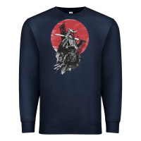 Navy Soul of Samurai Premium Sweatshirt - artisFamous