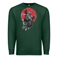 Sports Green Soul of Samurai Premium Sweatshirt - artisFamous