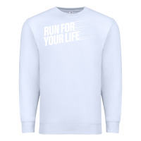 White run for your life Premium Sweatshirt - artisFamous