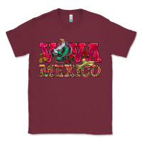 Burgundy Viva Mexico Classic Tee - HowdyJamesFarm