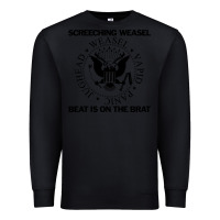 Black Screeching Weasel Beat Is On The Brat Premium Sweatshirt - artisFamous