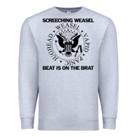 Heather Grey Screeching Weasel Beat Is On The Brat Premium Sweatshirt - artisFamous