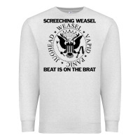 Oatmeal Heather Screeching Weasel Beat Is On The Brat Premium Sweatshirt - artisFamous