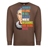 Women Belong In All Places R.u.th Bader Gins.burg R.b.g T Shirt Premium Sweatshirt | Teevron