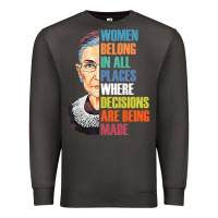 Smoke women belong in all places r.u.th bader gins.burg r.b.g t shirt Premium Sweatshirt - artisFamous