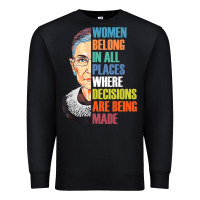Black women belong in all places r.u.th bader gins.burg r.b.g t shirt Premium Sweatshirt - artisFamous