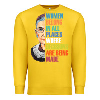 Lemon women belong in all places r.u.th bader gins.burg r.b.g t shirt Premium Sweatshirt - artisFamous