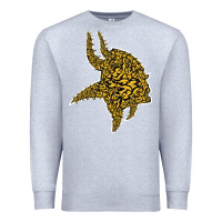 Heather Grey Viking Style Premium Sweatshirt - artisFamous