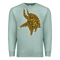 Seafoam Viking Style Premium Sweatshirt - artisFamous