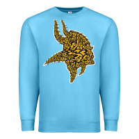 Ocean Blue Viking Style Premium Sweatshirt - artisFamous