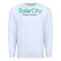 White SolarCity Premium Sweatshirt - artisFamous