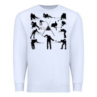 White billiards Premium Sweatshirt - artisFamous