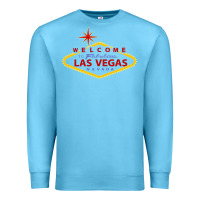 Ocean Blue Welcome to Fabulous Las Vegas Nevada Premium Sweatshirt - artisFamous