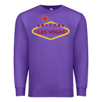Purple Welcome to Fabulous Las Vegas Nevada Premium Sweatshirt - artisFamous