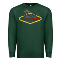 Sports Green Welcome to Fabulous Las Vegas Nevada Premium Sweatshirt - artisFamous